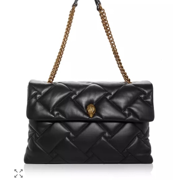 Kurt Geiger Black Quilted Leather Shoulder Bag - Picture 12 of 12